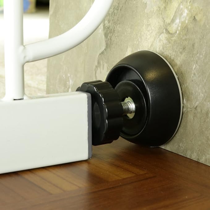 Vmaisi Baby Gate Wall Protector - Protect Walls from Pressure Mounted Pet Dog Gates, 4 Pack Black