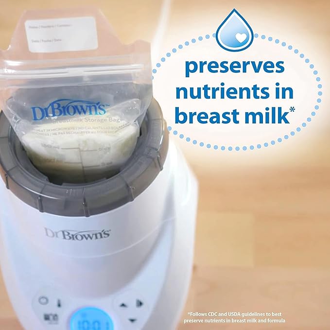 Dr. Brown’s Natural Flow MilkSPA Breastmilk and Bottle Warmer with Dr. Brown's Deluxe Electric Baby Bottle and Pacifier Sterilizer