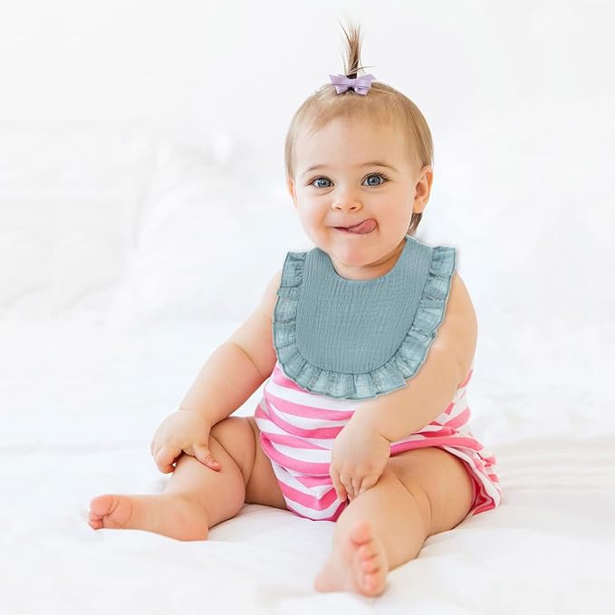 Baby Bibs Muslin Drool Teething Drooling Bibs for Baby Girl Boy Muslin Cotton