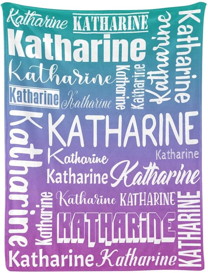 Personalized Blankets with Name Custom Blanket for Adult Kids Baby Customized Blanket Monogrammed Blankets Gifts for Women Men Girls Boys