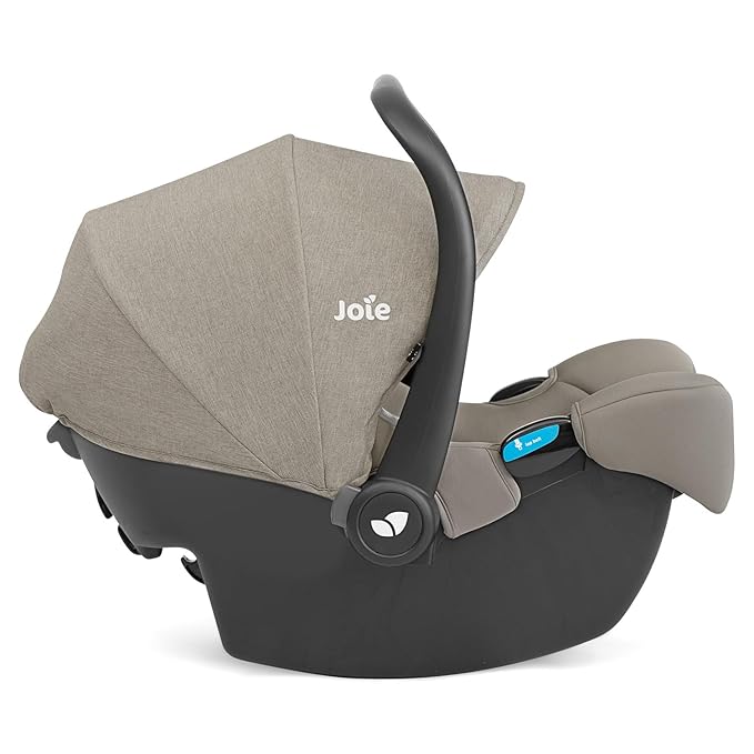 Joie Ginger LX Stroller and Rue Infant Car Seat Travel System with Anti-Rebound Base and All-Wheel Suspension (Dove)