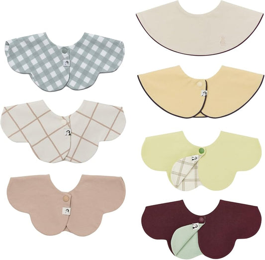 Konny Baby Bibs Set, 360 ° Rotate, Soft and Absorbent Bandana Drooling for Boys Girls baby Essentials