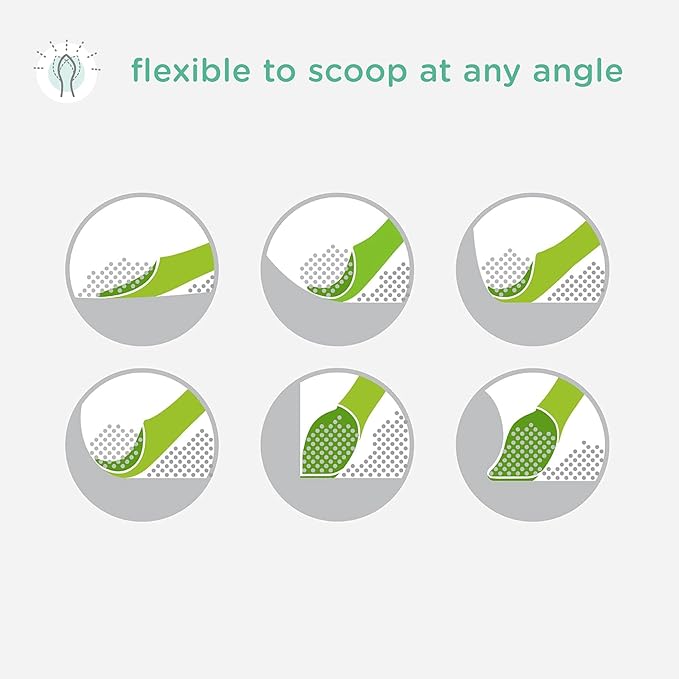 Olababy 100% Silicone Soft-Tip Training Spoon for Baby Led Weaning 2pack (Pearl/Kiwi)