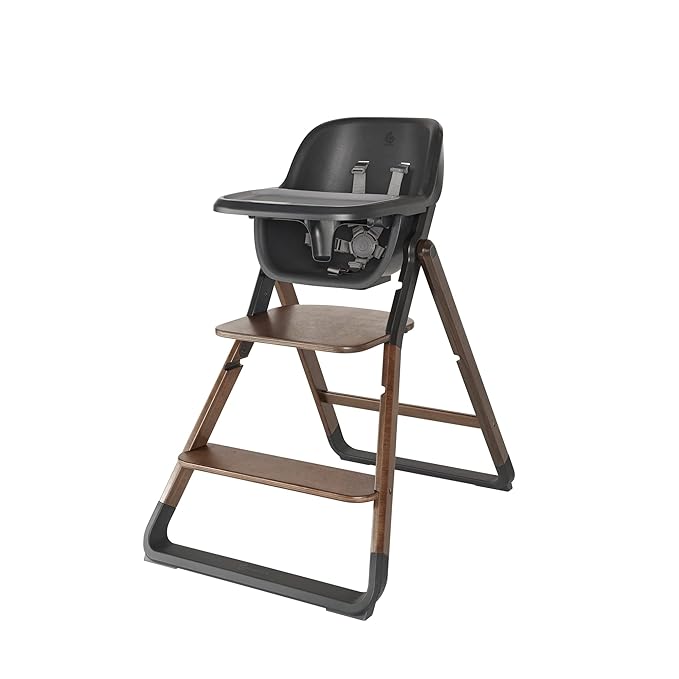 Ergobaby Evolve Baby Essentials Portable High Chair, Dark Wood