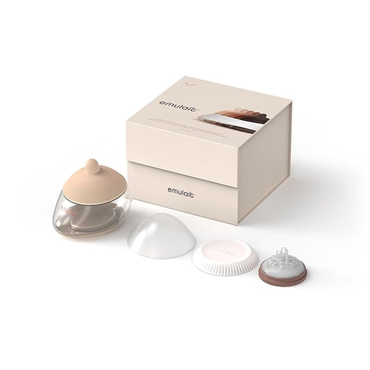 Emulait Anatomy Bottle Breast Shaped Baby Bottle - Fair - Shape 2-Responsive Flow Valve