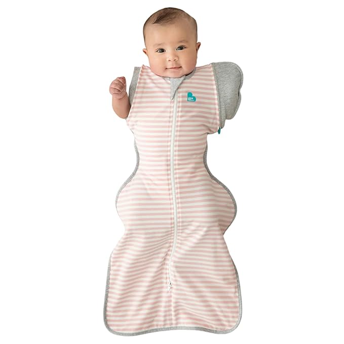 Love to Dream Swaddle Up Transition Swaddle, Patented Zip-Off Wings, Gently Help Baby Transition from Being Swaddled to Arms Free When Showing Signs of Rolling, 1.0 TOG, 19-24 lbs, Pink