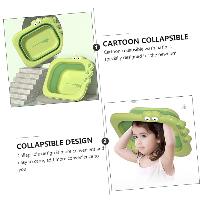 Kisangel Boy Girl Wash Basin Premium Newborn Washbasin Compact Design for Boy Girl Lightweight for Showers and