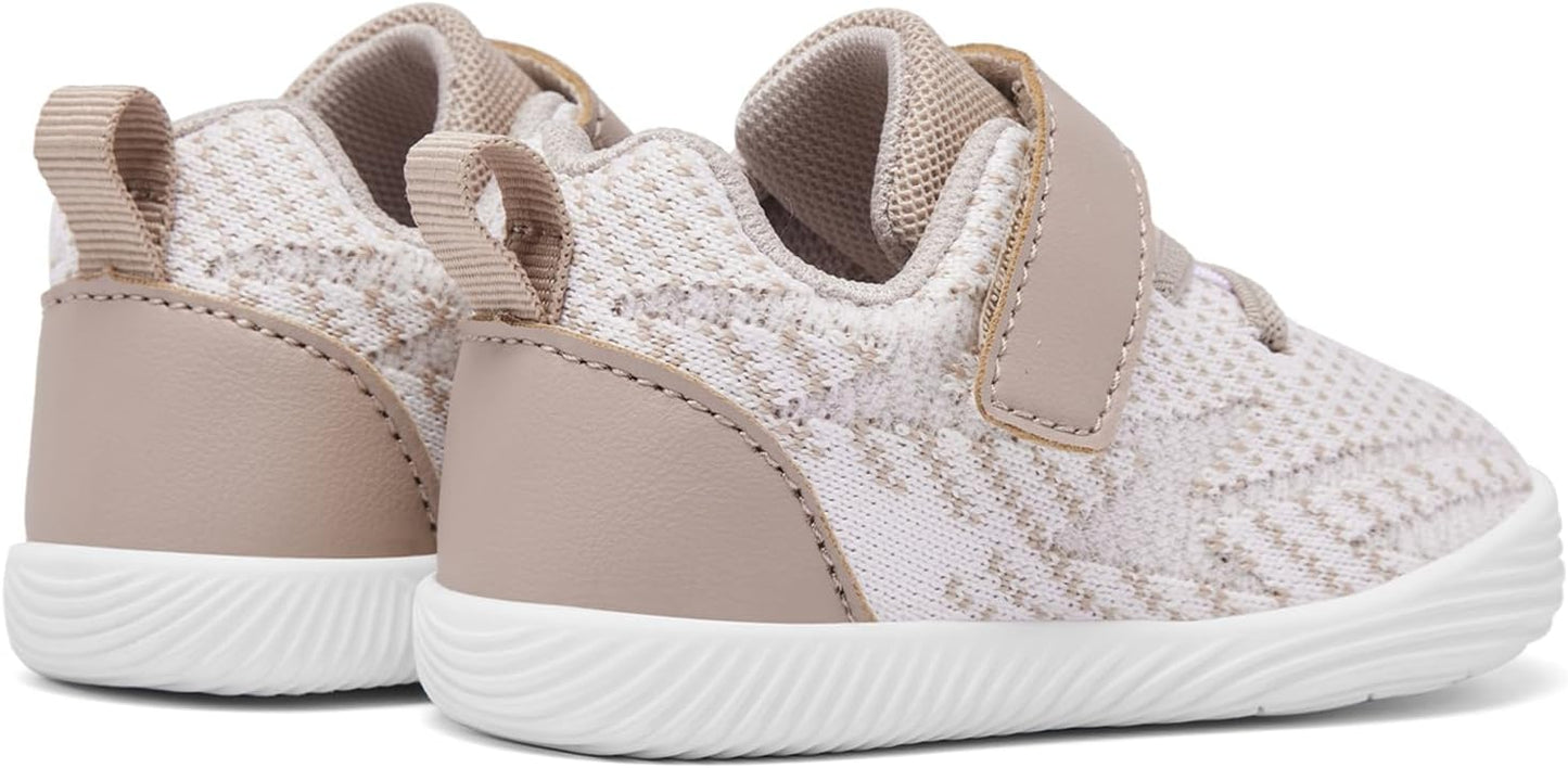 MORENDL Toddler Sneakers Baby Boys & Girls Barefoot Shoes Lightweight Breathable Walking Running Tennis Athletic Sport Shoes