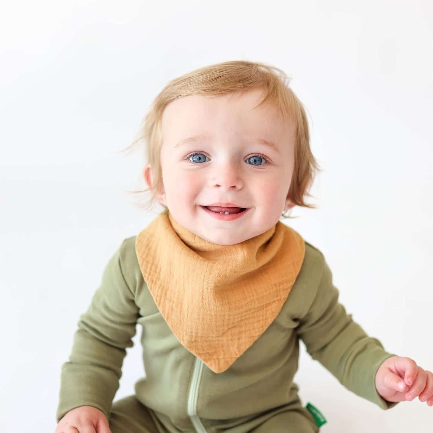 Konssy Muslin Baby Bibs 10 Pack Baby Bandana Drool Bibs 100% Cotton for Unisex Boys and Girls, Soft Absorbent Set for Teething and Drooling