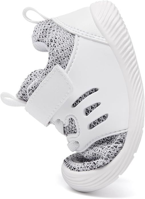 MORENDL Toddler Sneakers Baby Boys & Girls Barefoot Shoes Lightweight Breathable Walking Running Tennis Athletic Sport Shoes