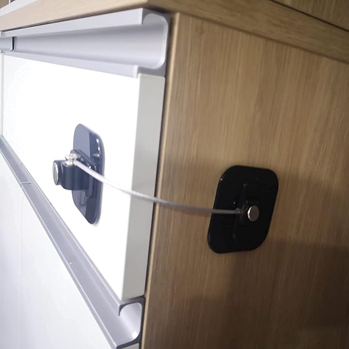 YEYA Upgraded Refrigerator Locks for Adults, Large Base 2-Pack, Cabinet Lock for Baby Proofing