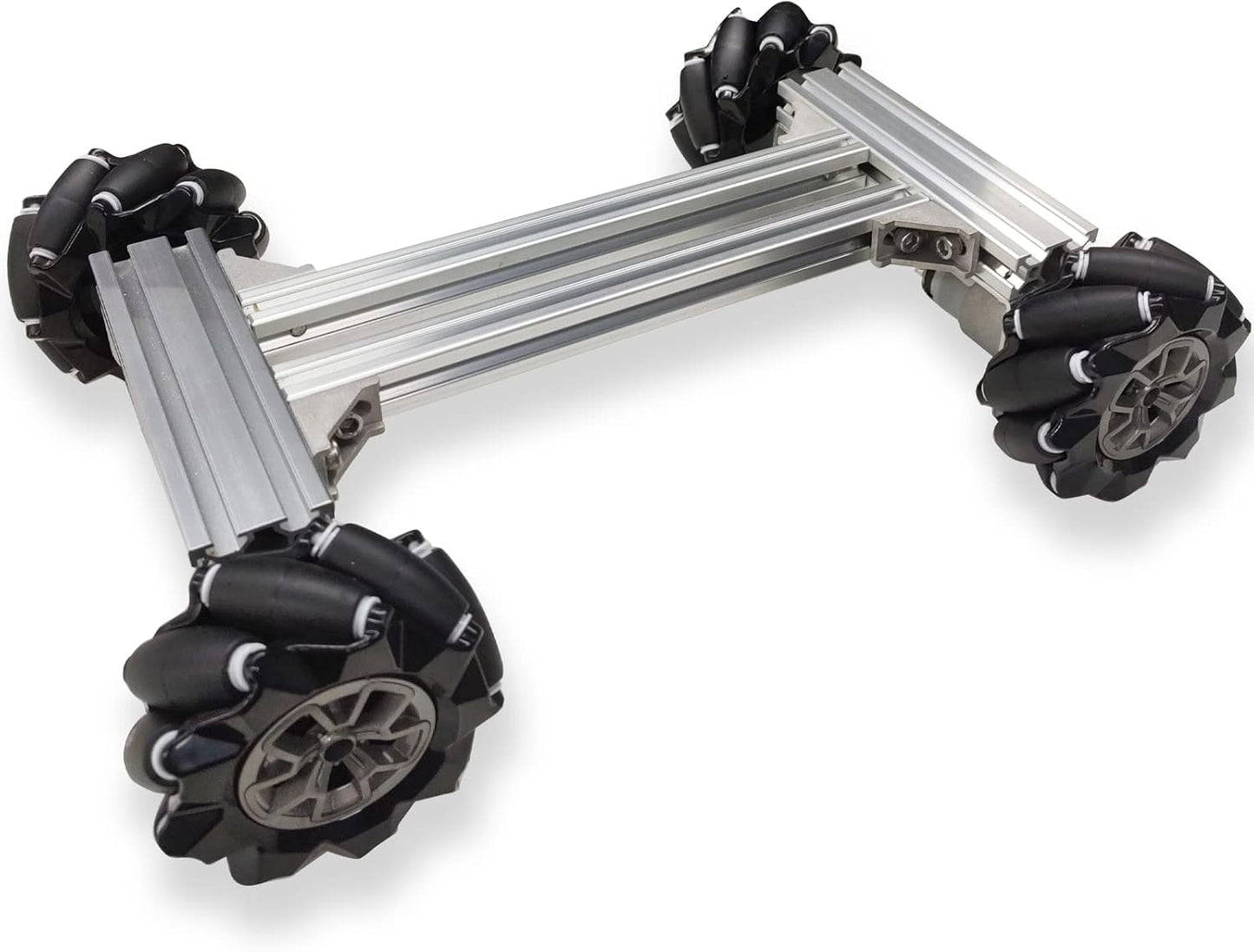 Professional Smart 4WD Metal Robot Car Chassis Kit with 97mm Mecanum Wheels, DIY RC Robotic Moving Platform,for AGV, School Eduactional Science Kits, Remote Control Robotic STEAM Model Experiment