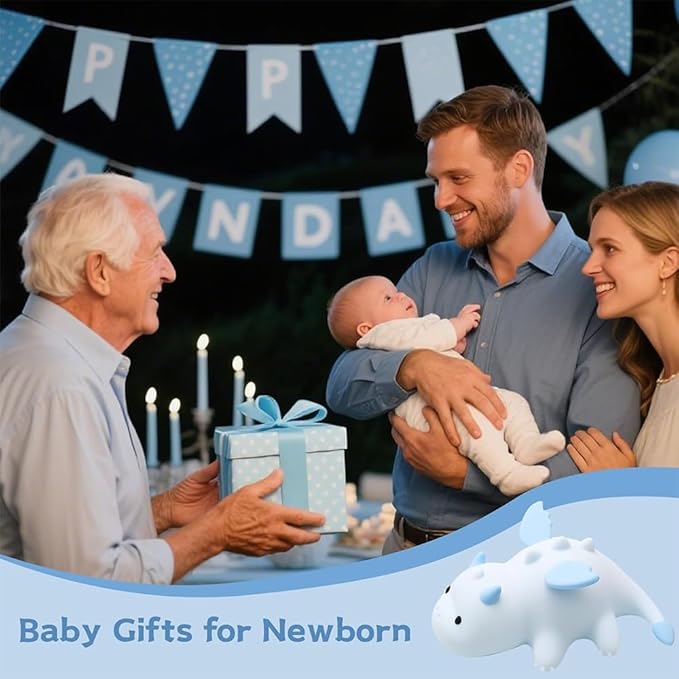 S NMT Novelty Silicone Nailoong Night Light RGB Color Changing Sleeping Lamp, Timing 30Min 3 Level Brightness Dimming Beside Lamp for Baby Gifts Room Decor