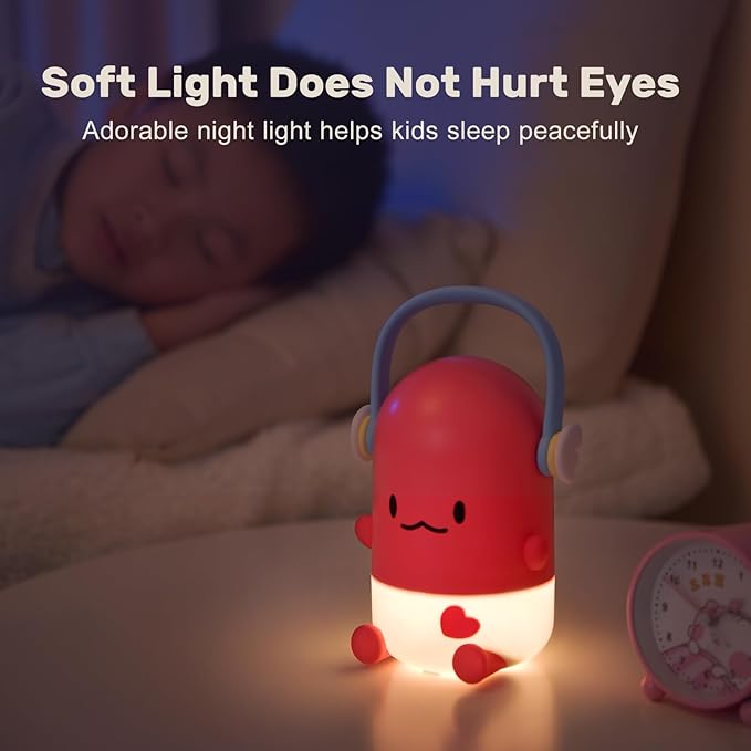 Night Light for Kids,Rechargeable LED Night Lamp for Children‘s Bedroom Bedside Nightlight Gifts for Kids Girls Boys Birthday Christmas