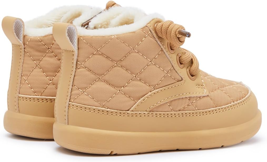 BMCiTYBM Baby Boy Girl Snow Boots Waterproof Winter Warm Booties Nonslip Lightweight Outdoor Shoes for First Walkers 6 9 12 18 24 Months(Infant/Toddler)