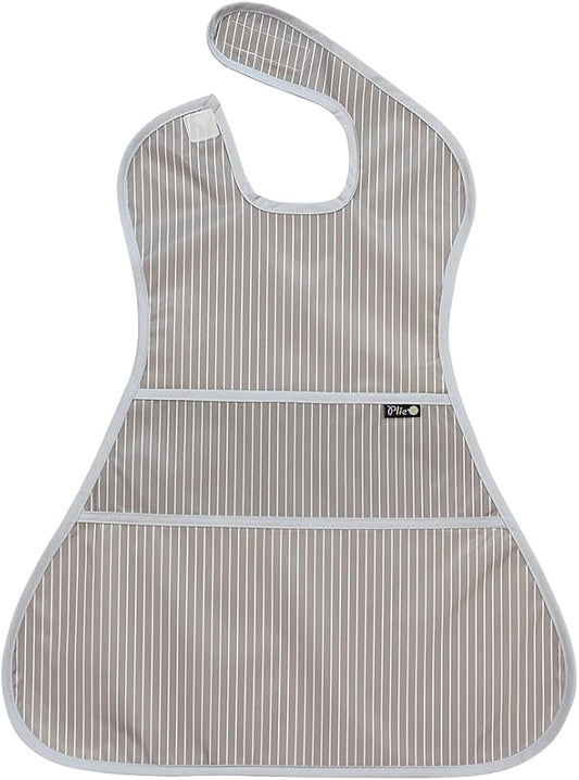 Full Coverage Waterproof Feeding Bib for Toddlers – Extra Long Apron Bib for Mealtime, Self-Feeding, BPA-Free