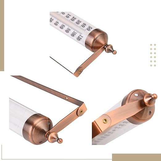 10.3 Premium Steel Outdoor/Indoor Thermometer Waterproof Vintage Style Decorative