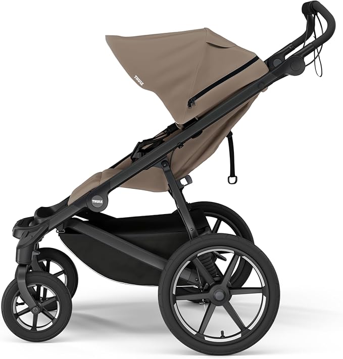 Thule Urban Glide 4-Wheel Single Child All-Terrain Stroller, Full-Suspension System, Air-Filled Tires, Upright seat with Adjustable Recline and Built-in Leg Rest, Baby Stroller