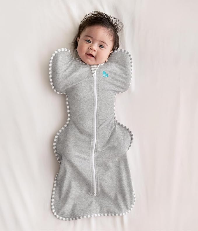 Love to Dream Swaddle UP, Baby Sleep Sack, Self-Soothing Swaddles for Newborns, Improves Sleep, Snug Fit Helps Calm Startle Reflex, New Born Essentials for Baby, 1.0 TOG, 13-19 lbs, Gray