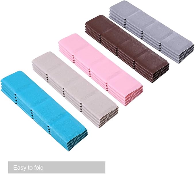 Foldable Non Slip Silicon Bath Mat Bathtub mat no Suction Cups Shower mats for Textured Tub and Reglazed Tub (Foldable -Grey, 28-inch x 14-inch)