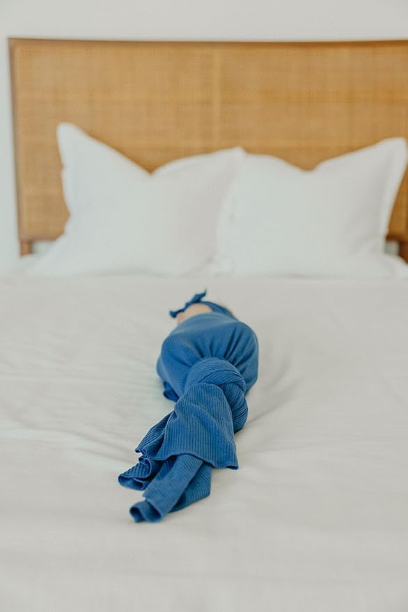 Copper Pearl Baby Swaddle Blanket - Premium Knit Baby Blanket, Large Soft Stretchy Receiving Blankets for Baby Boy and Girl, Swaddles for Newborn, Infant, and Toddler (Indigo)