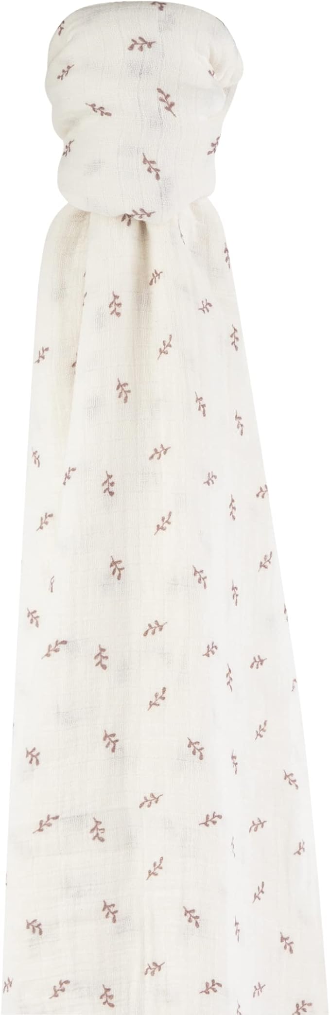 Ely's & Co. Cotton Muslin Swaddle Blanket 1-Pack — 100% Cotton Muslin Extra-Large Swaddle Blankets (47” x 47”) Printed (Lavender Leaf)