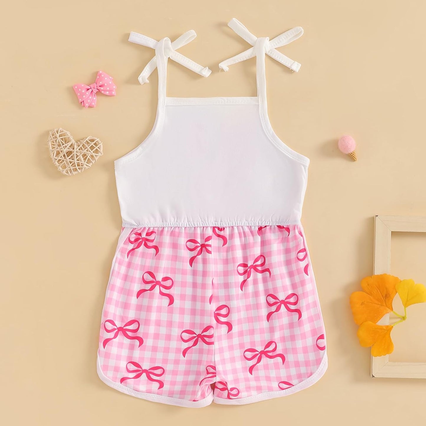 WZTYYDS Toddler Baby Girl Summer Clothes Floral Romper Tie-Up Strap Halter Jumpsuit Infant Summer Sling Playsuit 6M-3T