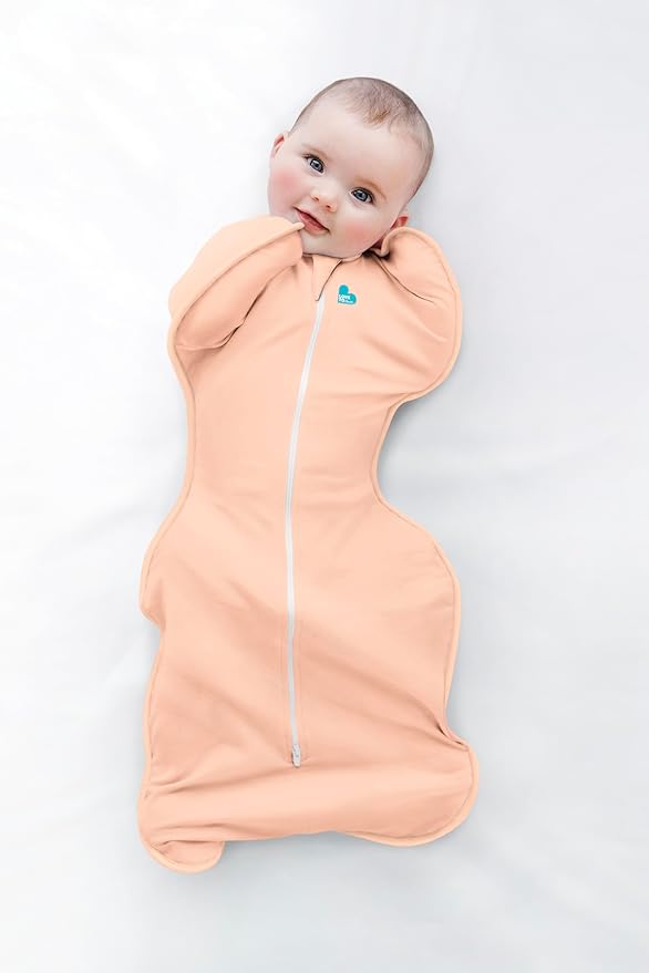 Love to Dream Swaddle UP, Baby Sleep Sack, Self-Soothing Swaddles for Newborns, Improves Sleep, Snug Fit Helps Calm Startle Reflex, Newborn Essentials for Baby, Small 8-13lbs, Coral
