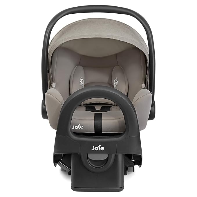 Joie Ginger LX Stroller and Rue Infant Car Seat Travel System with Anti-Rebound Base and All-Wheel Suspension (Dove)