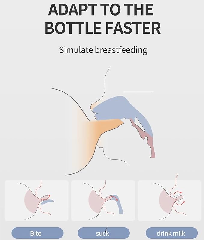 Glass Baby Bottles, Newborn Baby Bottle 4oz/120ml with Slow Flow Breast-Like Nipple for 0+, Anti Colic, BPA Free, Blue/3Pack