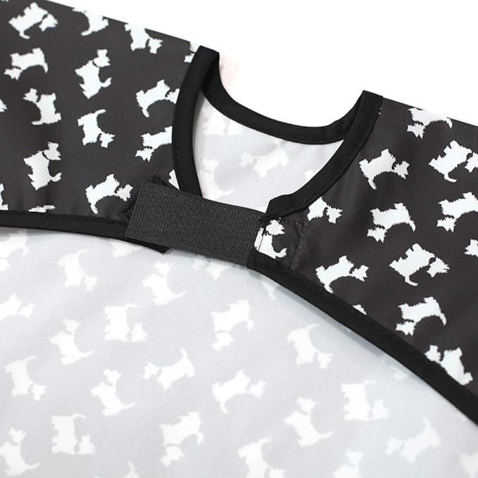 Short Sleeve Waterproof Bib for Toddlers – Feeding Apron for Mealtime, Daycare, Self-Feeding & Messy Play, Baby Bib