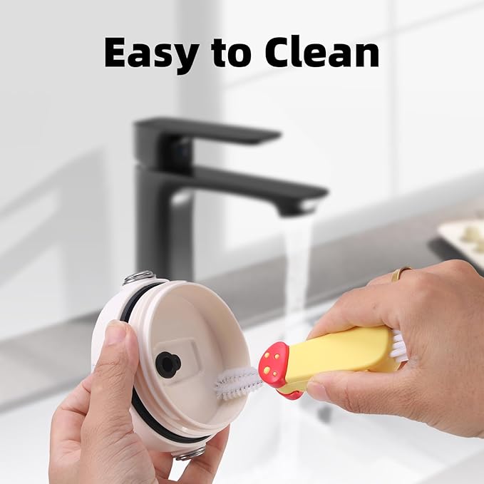 3 Pack Cleaner Brush Kit for Stanley, Bottle Cleaner Brush Set with Straw Brush Cleaner and Cup Lid Cleaning Brush for Stanley Cup, Tumbler Cups, Drinking Glass (Yellow)