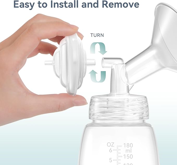 17 mm Flange Set Compatible with Spectra/Motif Luna Wide-Mouth Bottles, Breast Pump Parts Includes Breast Shield Tubing Valve Backflow Protector, Not Original Spectra Accessories