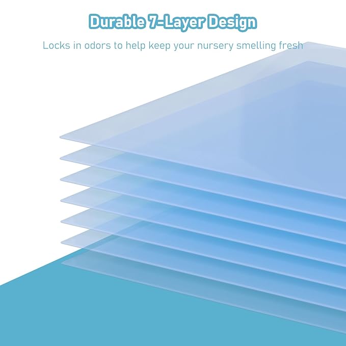 Standard Square Refills Disposal Bags Refill Compatible with Diaper Genie Classic, Compact and Select Pails, Hold Up to 270 Newborn-Sized Diapers Per Refill, Pack of 6