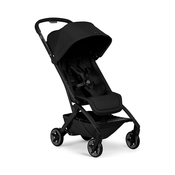 Joolz Aer2 Lightweight Travel Stroller for Baby & Toddler – Ultra-Compact One-Hand Foldable Stroller, Reclining Seat, UPF 50+ Canopy, Adjustable Leg Rest, Carry-On & Airplane Approved (Space Black)