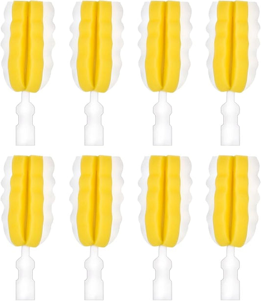 8PCS Bottle Brush Replacement Sponge Heads Environmental Protection Cup Cleaner Brush Sponge Replacement Heads Suitable for INVODA Sponge Bottle Brushes (8 Brush Heads)