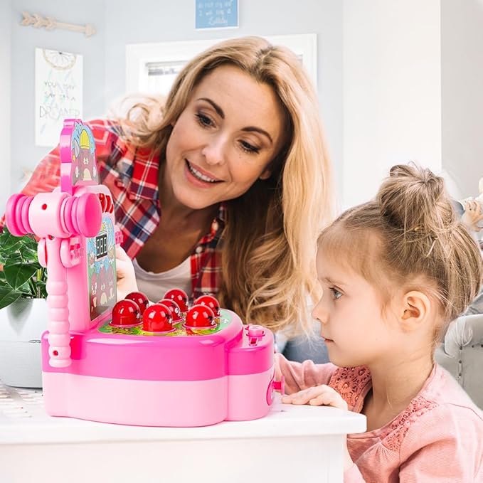 VATOS Hammer Game, Mini Electronic Arcade Game with 2 Hammers, Pounding Toys Toddler Toys for 3 4 5 6 7 8 Years Old Boys Girls, Developmental Toy Interactive Toy