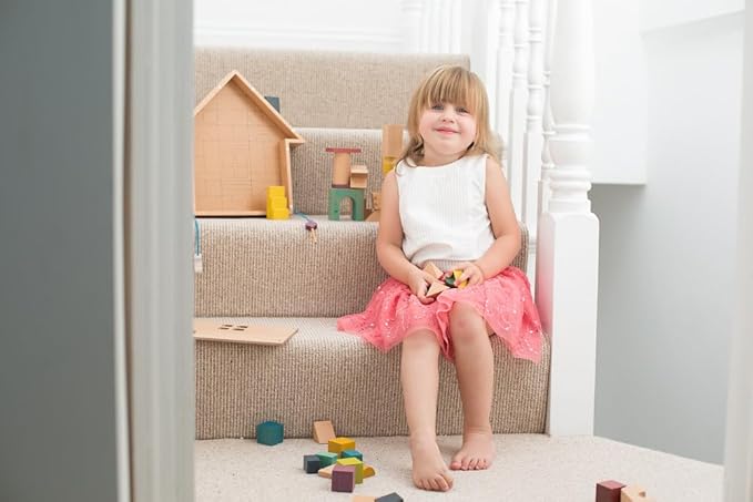 kiko+ gg Tsumiki House-Shaped Wooden Building Block Set