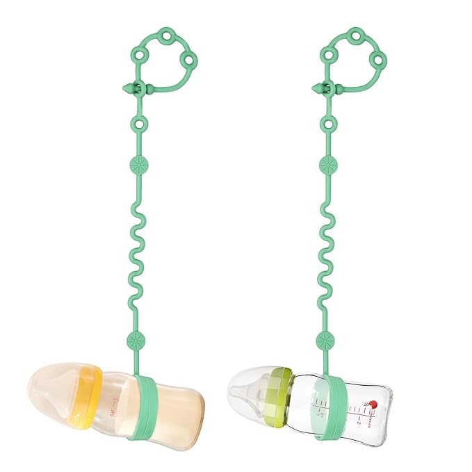 Toy Straps for Baby, Adjustable Toy Holder for Stroller Accessories, Silicone Baby Tether Pacifier Clip, No Throw Baby Travel Essential Leash for High Chair, Car Seat