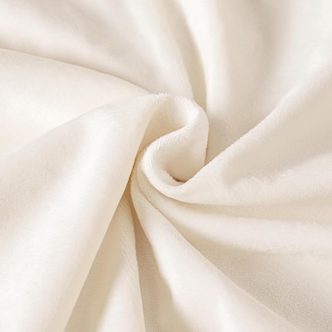 david's kids Micro Fleece Minky Baby Throw Blanket for Girls with Double Layer and Soothing Raised Dots, 50x60 Inches Breathable and Soft Lightweight Receiving Blanket for Newborns Cream