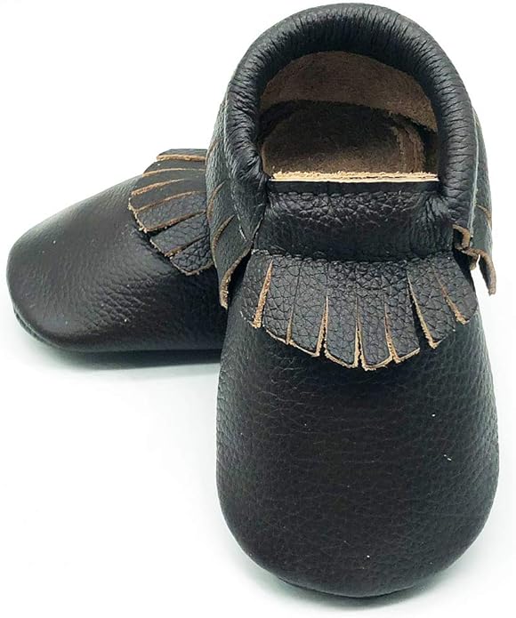 OWLOWLA Baby Moccasins Soft Sole Leather Baby Shoes Infant Toddler Pre-Walker Shoes Baby Boy Girl