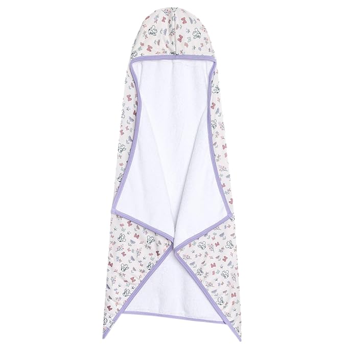 Premium Big Kid Hooded Towel "Minnie Mouse's Bowquet" by Copper Pearl