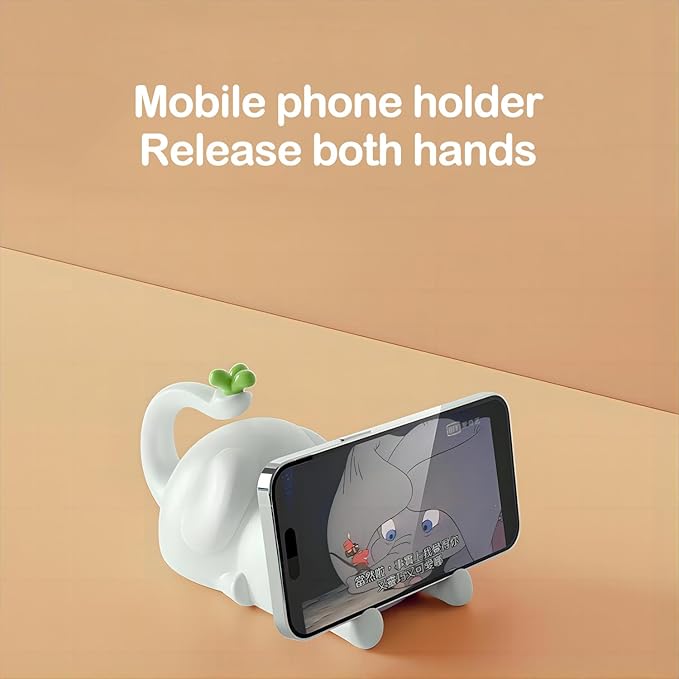 S NMT Cute Elephant Silicone Night Light LED Novelty Lamp 3 Level Dimmable Nursery Nightlight USB Rechargeable Timing Sleeping Lamp for Baby Kids Decor