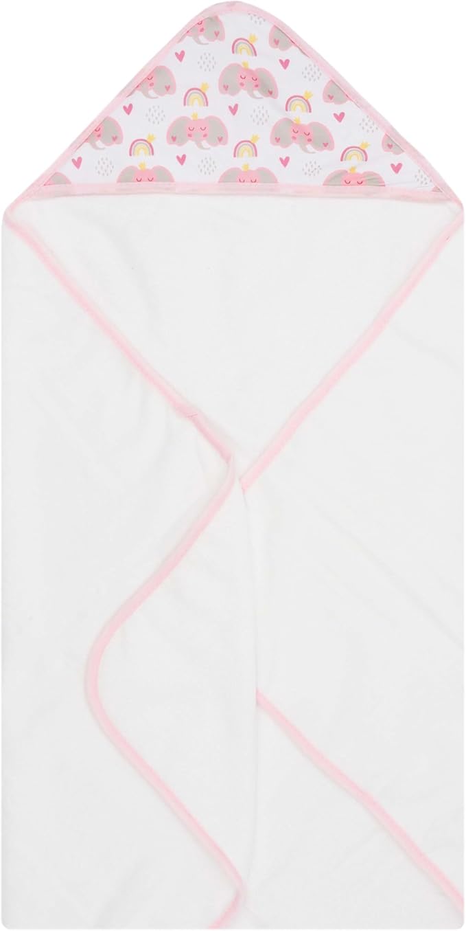 Hooded Baby Towels 3-Pack – Soft Baby Bath Towels with Hood for Newborns & Toddlers, Baby Hooded Towel Set, 30" x 26" (Sweet Elephant)