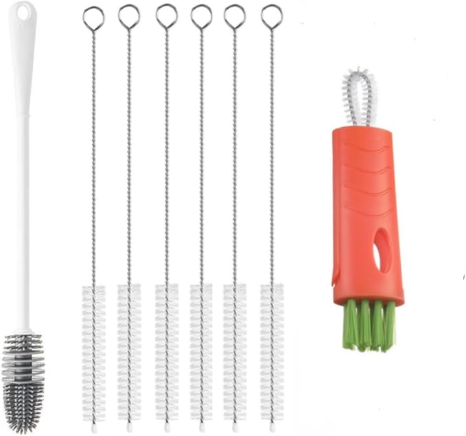 Bottle Brush for Stanley Tumblers,3 in 1 Cup Lid Gap Cleaning Brush Set for Owala Bottles, Multifunctional Water Bottle Cleaning Brush,Home Kitchen Crevice Cleaner Brush Tools