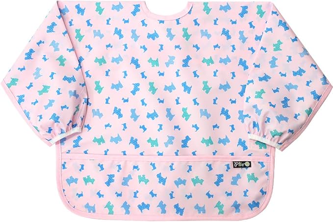 Long Sleeve Waterproof Bib for Toddlers – Feeding Smock for Baby Mealtime, Self-Feeding, Painting & Messy Play, BPA-Free