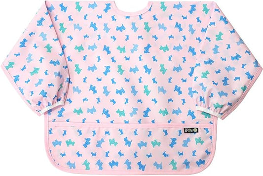 Long Sleeve Waterproof Bib for Toddlers – Feeding Smock for Baby Mealtime, Self-Feeding, Painting & Messy Play, BPA-Free