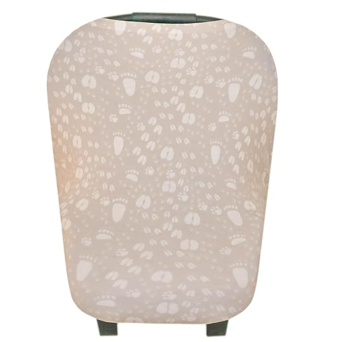 Copper Pearl Multi-Use Cover: Car Seat Covers, Nursing Cover, and Stroller Cover for Sun - Stretchy Fabric, All-Season Use, Stylish Designs, Easy Access for Moms - Tracker