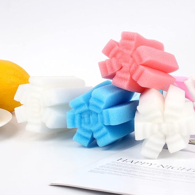 Bottle Brush Sponge 8PCS Cup Washer Brush Long Handle Cleaner Brush for Baby Bottle Glasswares Mugs Cups Kitchen Clean (8 PCS)