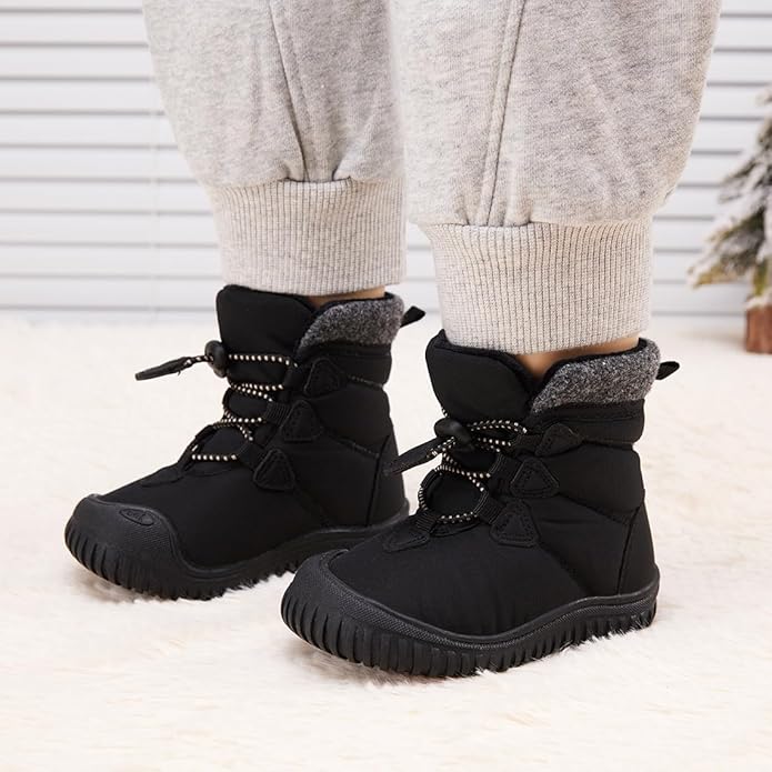 BMCiTYBM Toddler Baby Winter Snow Boots Boy Girl Faux Fur Warm Non Slip First Walking Infant Shoes